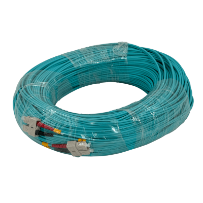 JF3CC100. 100mt SC-SC OM3 MultiModo MM Duplex Jumper Fibra 3.0mm 50/125um LSZH
