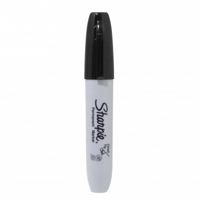 SHAAN-N SHARPIE Rotulador Permanente de Punta Biselada Ancha, Color Negro, Unidad 1939487