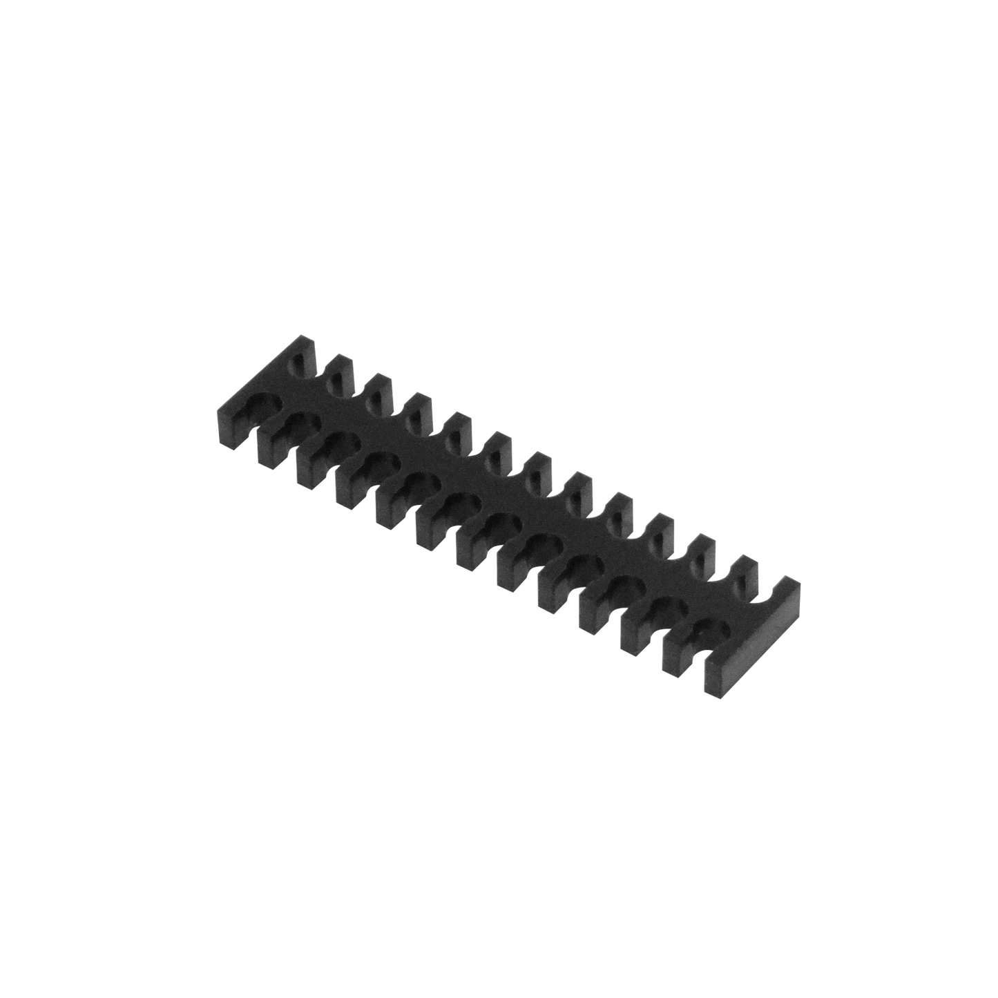 COMB-24 Peine para 24 Cables de 3mm Ordenador de Manojo Acrilico Negro 14x60mm