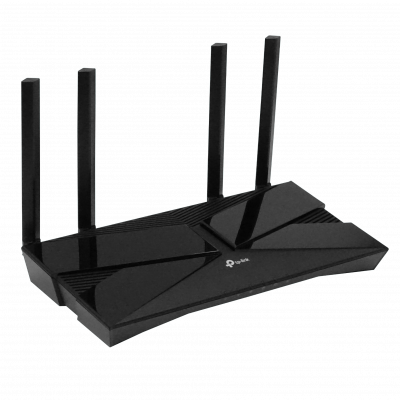 AX53 Router inalámbrico TP-LINK WiFi 6 AX3000, banda dual 5 GHz y 2,4 GHz, velocidad combinada de 3 Gbps, 4 antenas fijas y 4 puertos WAN/LAN de 1000 Mbps
