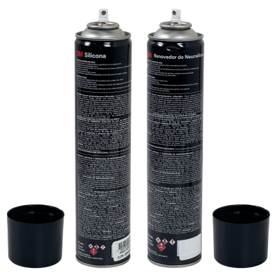 KIT-3M 3M Estuche de Limpieza Aerosol-480ml de Silicona y Restaurador de Neumáticos