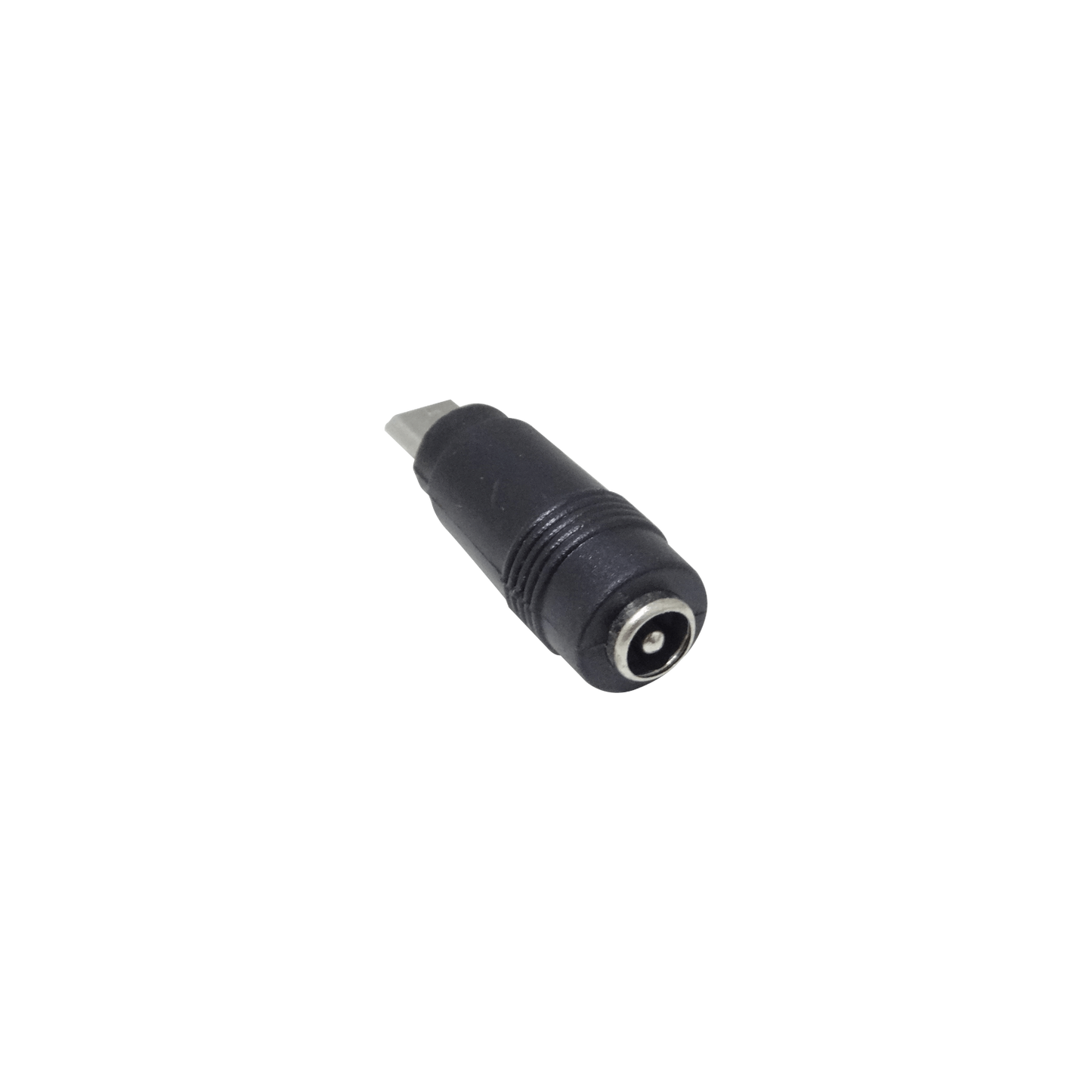 USBM-DC Conector adaptador USB-Micro-M Macho-5,5x2,1mm-Hembra Color Negro Longitud-34mm