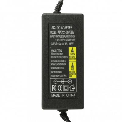 F12-4B FUENTE DE ALIMENTACIÓN INTERIOR 12V 4A 48W CONMUTADA PLÁSTICA CONECTOR 5.5x2.1mm