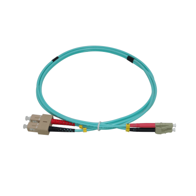 JF3LC1 1 metro LC-SC OM3 Multimodo MM Dúplex Latiguillo de Fibra 50/125um 3.0mm LSZH
