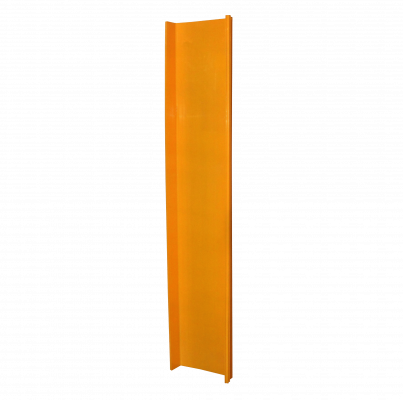CC-360 Conducto Rectangular LSZH Amarillo de 360x100mm por 2 metros Sin Cubierta ni Divisor, Acople Macho