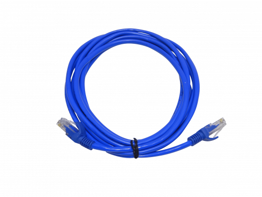 CPA-3 Cable de Conexión Multifilar CCA de 3 metros Color Azul Conector RJ45 Moldeado