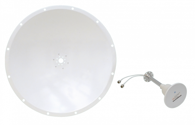 ANT-2G24 Antena Parabólica 24dBi 2,4GHz 2,3-2,7GHz 11ºx11º 2-Conector-N-Hembra 60cm Reflector