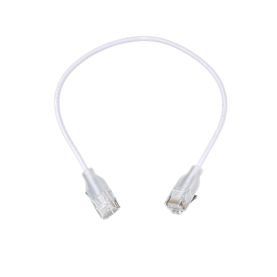 WEP-00 Cable de parcheo UBIQUITI Etherlighting blanco Categoría 6 de 30 centímetros, modelo UACC-Cable-Patch-EL