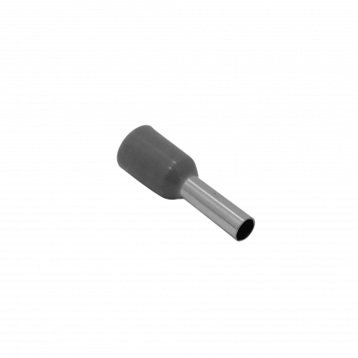 E2508-G. Gris 2,5mm2 8/15mm 100-unids AWG14 Ferrules Terminal Aislado Crimp
