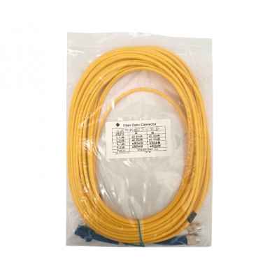 JFSLF10. 10mt LC-FC MonoModo SM Duplex Jumper Cable Fibra 9/125um LSZH