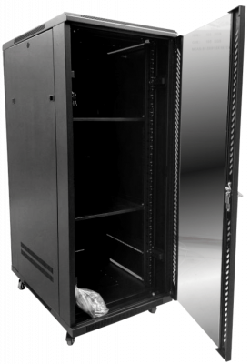 RK30-9VL Gabinete Rack de Vidrio LINKMADE 30U, 900mm de Fondo, con Ventiladores, PDU y Bandejas