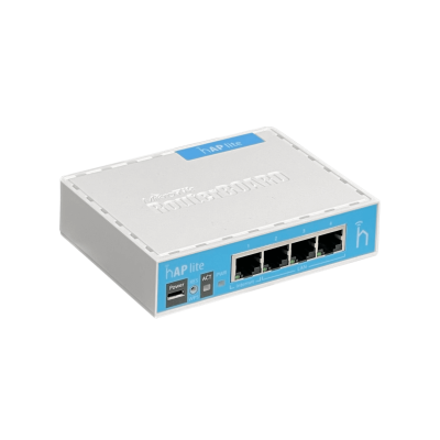 HAP-LITE MIKROTIK 650MHz 32mb 4-100 2,4GHz 2x2 L4 Antenas-integradas RB941-2ND