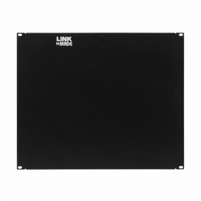 RAP-9 LINKMADE 9 Unidades 401mm Panel Ciego para Rack de 19 Pulgadas de Acero Negro