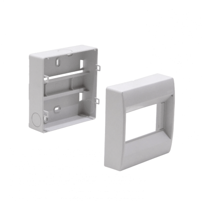 CAJA-DIN56 KALOP s/Tapa 90/110mm-Ancho Caja Plastica p/Automatico RielDin-Plastic