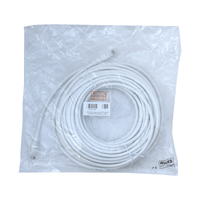 CP6W-200L LINKMADE 20 metros Cat6 U/UTP Blanco LSZH Latiguillo Moldeado Multifilar