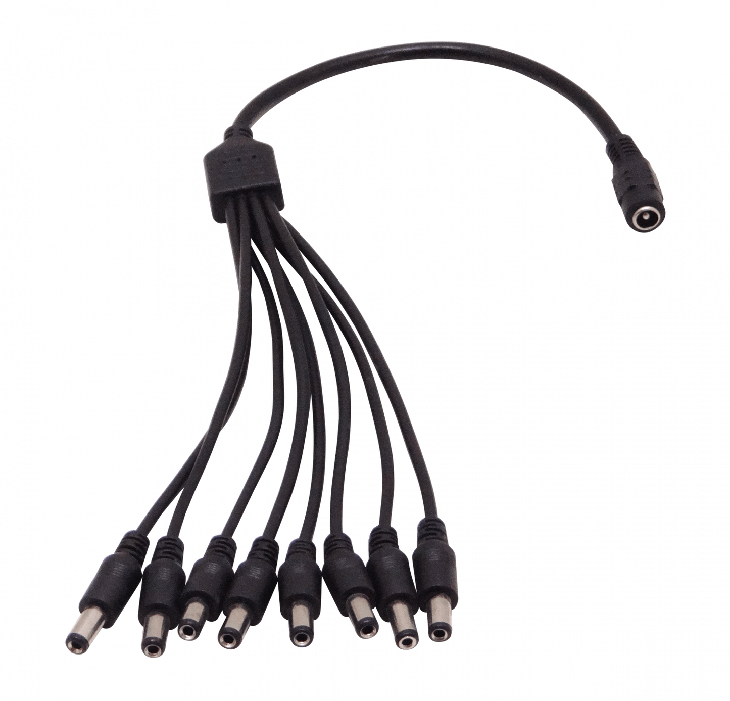 DCJ8P 1-DC-H a 8-DC-M Divisor Cable Adaptador 9cm+10cm Clavija-5,5x2,1mm