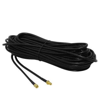 RM2RH-15 15m RPSMA-Hembra a RPSMA-Macho RG58 LMR195 Cable Coaxial Negro 1500cm