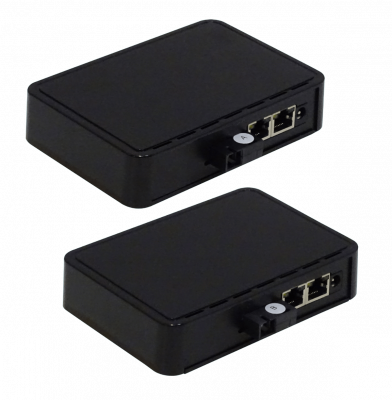 EM-0102-TE Kit de Conversión de Medios EUROLAN SM Monomodo 1-SC 1310/1550nm Alcance 20km 2-Canales 100Mbps Switch de 3 Puertos Fibra