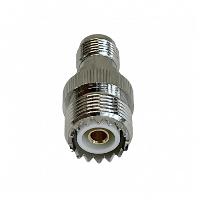 UHTH Adaptador acoplador coaxial de conector hembra UHF a conector hembra TNC