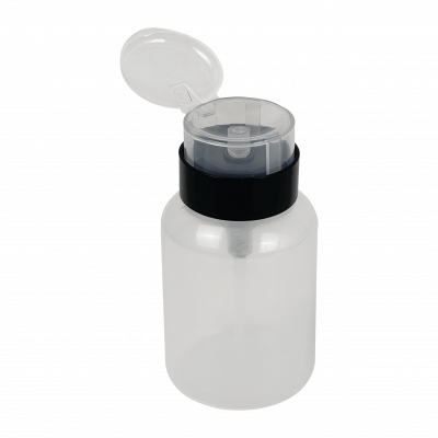 BOTELLA-300ML Envase dosificador vacío de 300 ml con tapa para fibra óptica, polipropileno transparente