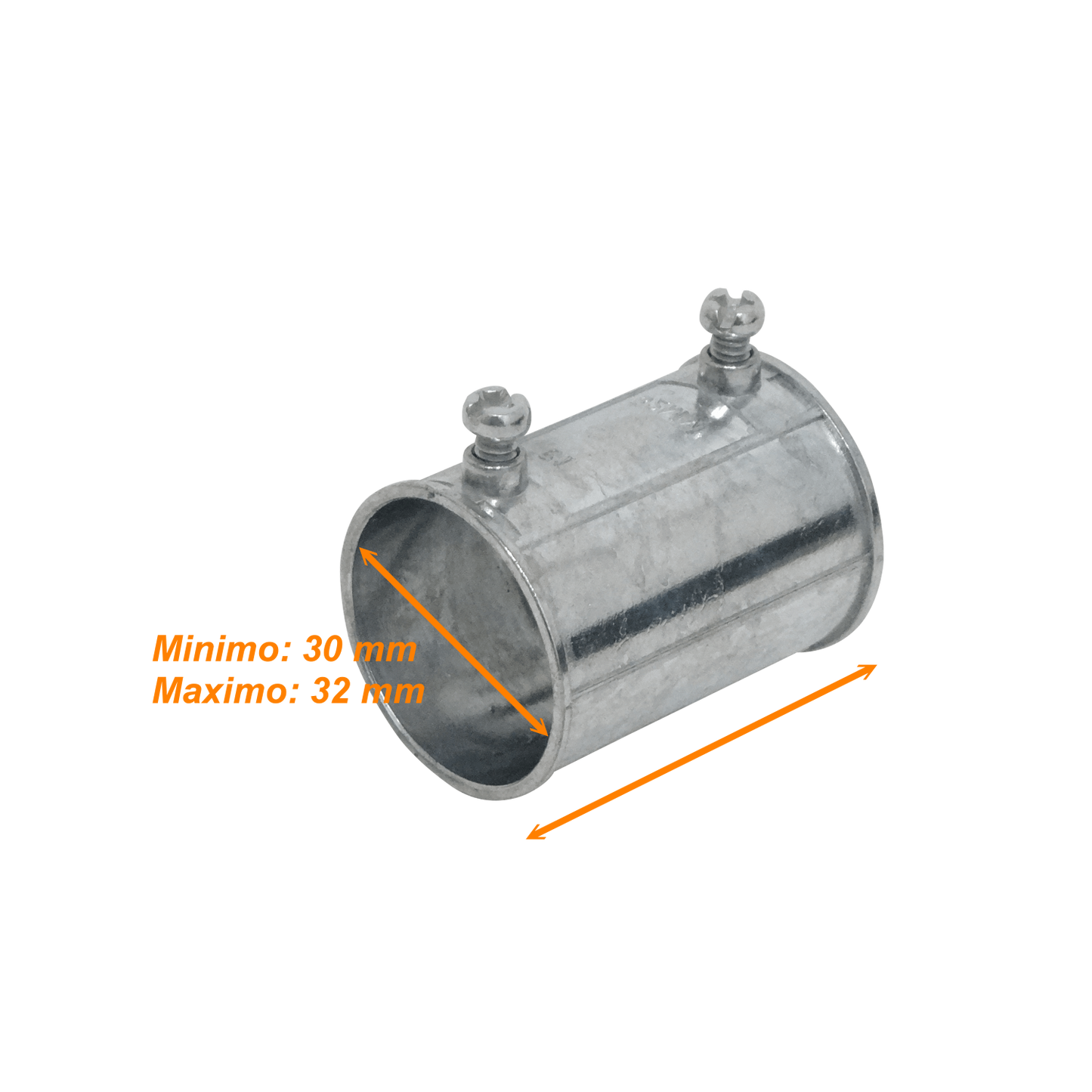 EMT32-U Unión de Zinc 32mm para Tubería Conduit Metálica Rígida
