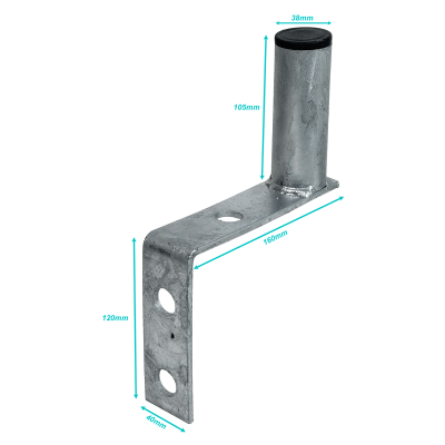 MINIWALL Tipo-S Soporte Metálico Hierro para Pared Wallmount Abrazadera