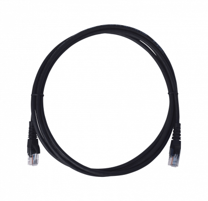 CP6N-20L LINKMADE 2 METROS CAT6 NEGRO LSZH CABLE DE PARCHE MOLDEADO MULTIHILO