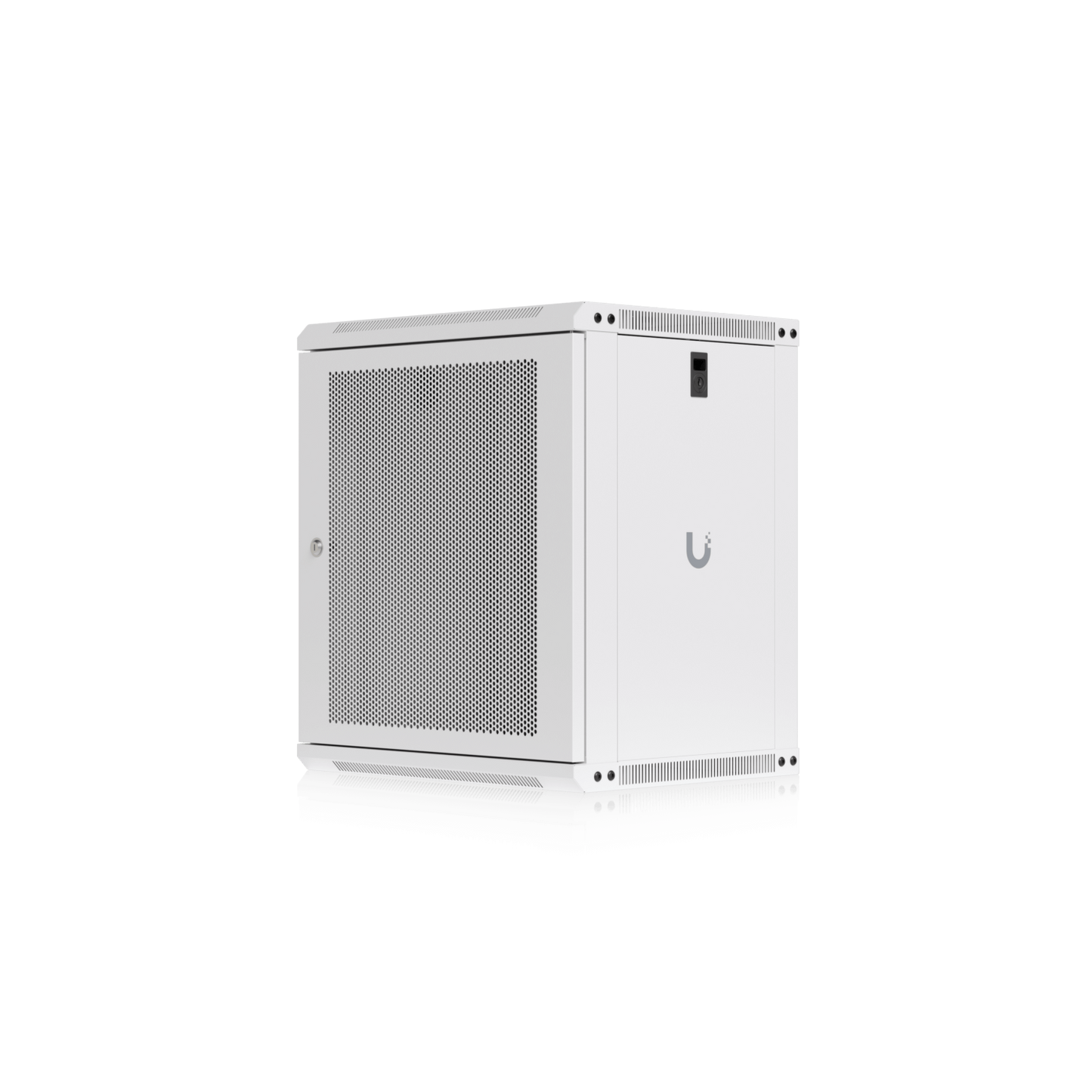URK12-4P UBIQUITI Blanco 12U 45cm-Fondo Microperforada Gabinete Rack Pared Muro
