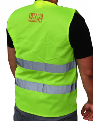 CHALECO LINKMADE Chaleco de alta visibilidad homologado según normativa chilena - Disponible en múltiples tallas