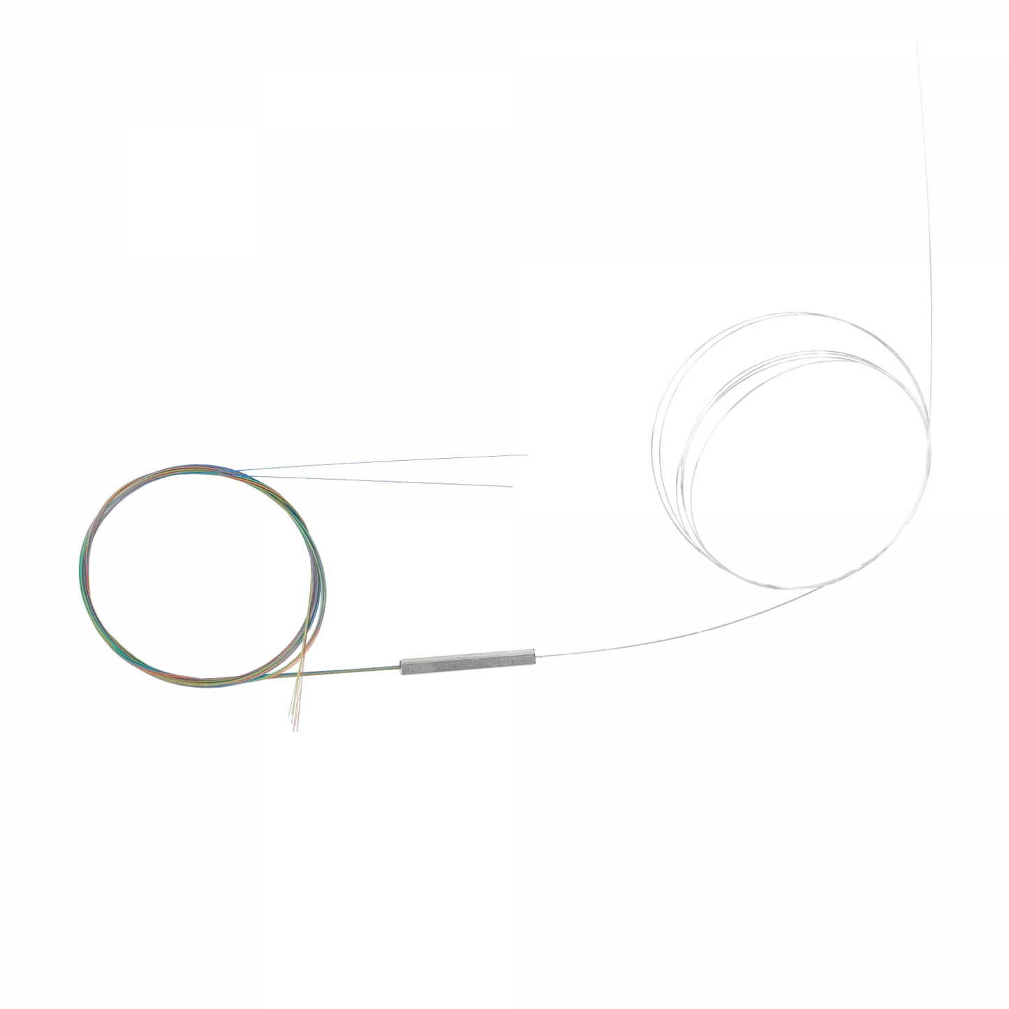 SPLITTER-08B 1x8 sin-Conectores Divisor p/EPON/GPON 1,5m req-Fusion 1260-1650mm