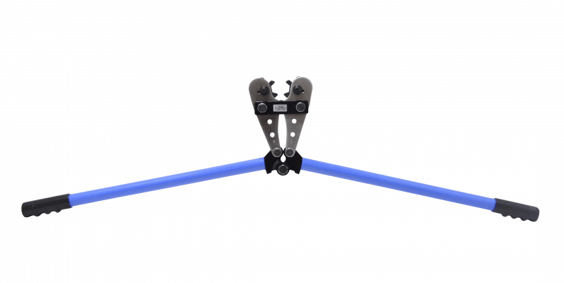HX-240B Crimpadora de férrulas de 75cm de largo para terminales de 70 a 240mm², con matrices para 70, 95, 120, 150, 185 y 240.