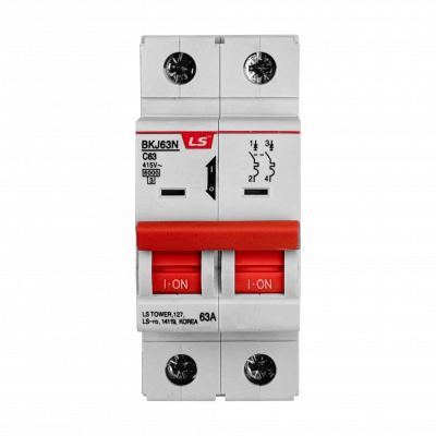 AUTOMATICO2-63A Bipolar 2x63A 6kA 230/400V Interruptor Automatico Curva C63