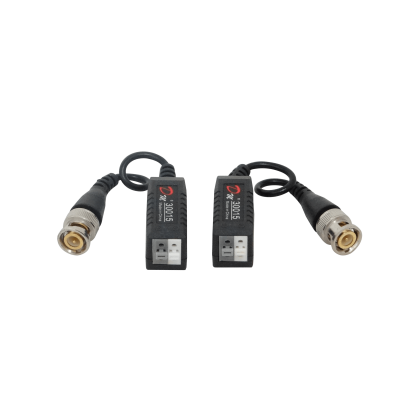 BALUN-PAR Balun Pasivo 1-Par 2-Unidades CCTV-UTP-BNC BNCM BNC-Macho DC-8MHz