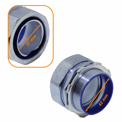 M50-SA Metálico 50mm 2-Pulgadas Prensaestopas para Tubería Flexible Aislamiento IP65