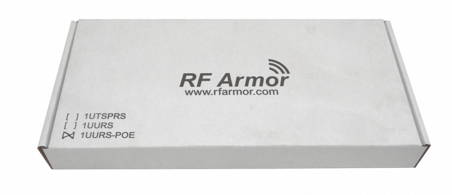 1UURSPOE RFARMOR Bandeja soporte rackeable de 1 unidad de altura para dos equipos TS-5-POE, TS-8-PRO, ERLITE-3 o ERPOE-5