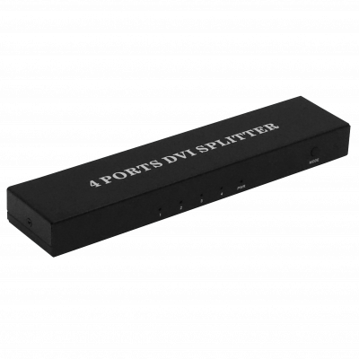 DVI-1X4 Distribuidor 1x4 DVI/D/Dual-M 1080p 1-entrada 4-salida inc-5V-1A-USB-AH