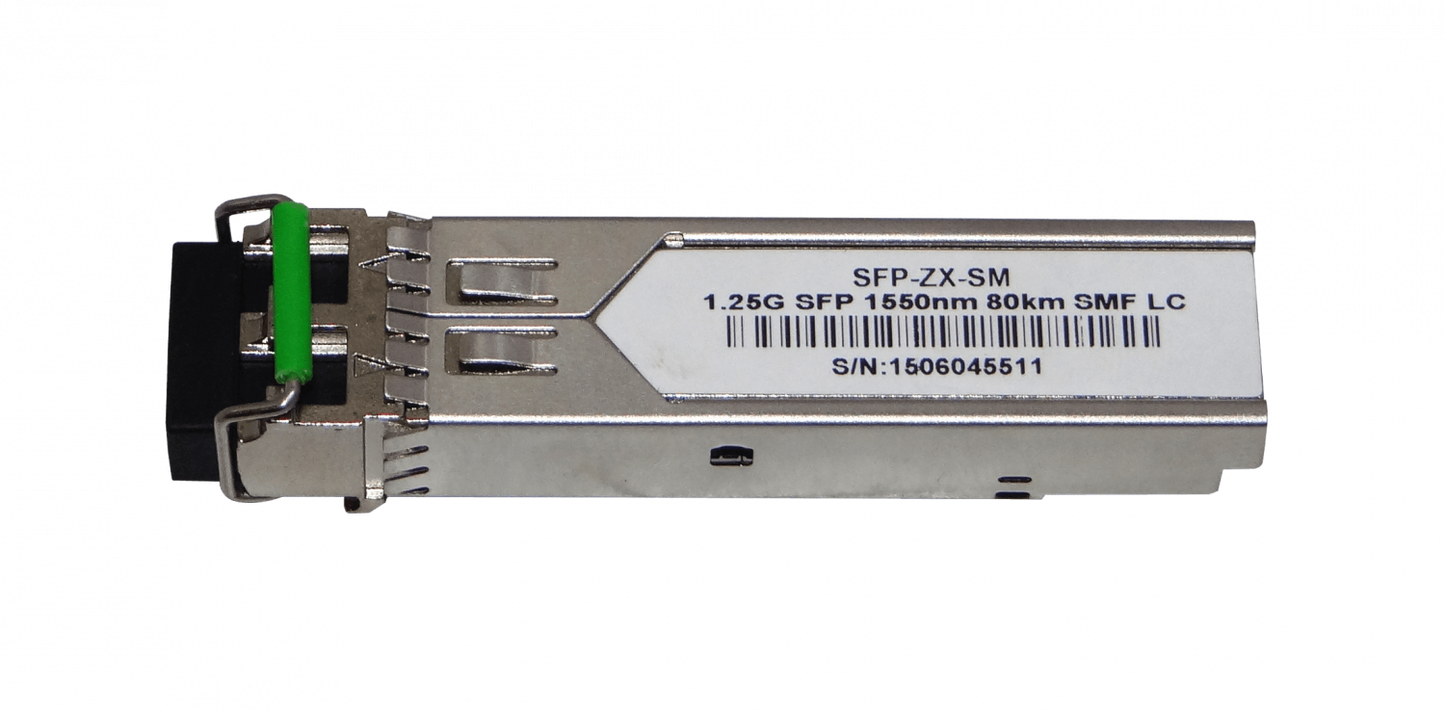 S-LC80D. SM 2-LC 80Km 1550nm Transceptor SFP 1,25Gbps Gigabit Óptica 1.25g