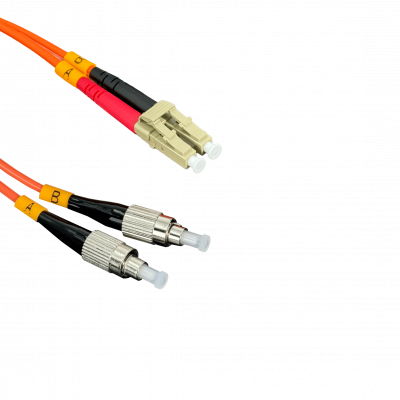 JFMLT2. 2 metros LC-ST OM1 Multimodal MM Dúplex Latiguillo de Fibra 3.0mm 62.5/125um LSZH
