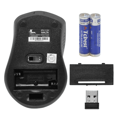 XTM-315 XTECH Ratón Inalámbrico USB, 2.4GHz, 4 Botones, Incluye 2 Pilas AAA, Color Azul o Gris