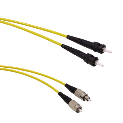 JFSTF20 Cable de fibra óptica dúplex monomodo SM ST-FC de 20 metros, diámetro 3.0 mm, 9/125 µm, cubierta LSZH