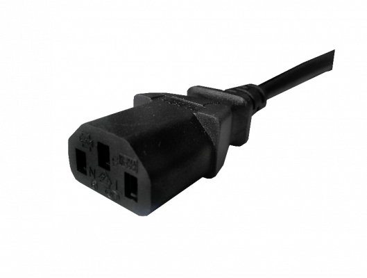 CMMC1 Cable de Alimentación Negro 3x1mm² 10A Macho 2200-10A C13 a Hembra MAGIC de 1,5 metros