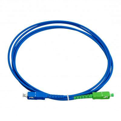 JBSAC2 Cable jumper de fibra óptica simplex SM 9/125um LSZH blindado de 2 metros SC/APC a SC/UPC de 3.0mm