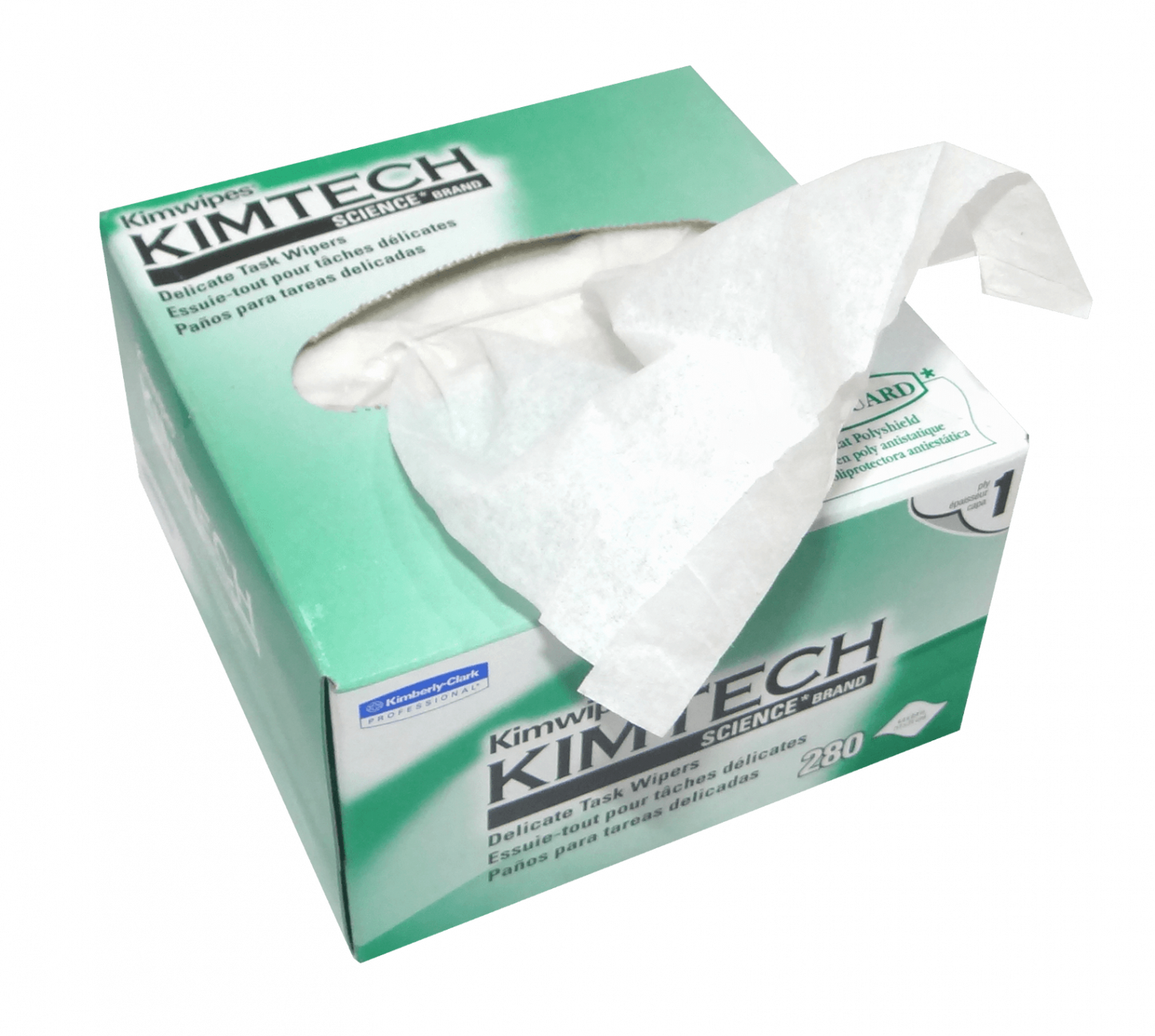 KIM KIMWIPES 11x21cm 280-Paños Anti-estáticos para Fibra Óptica Lintguard Limpiadores