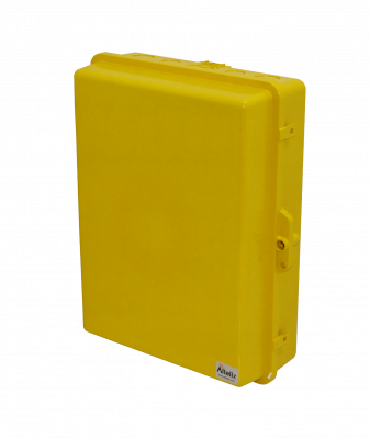 NP171406Y ALTELIX Caja de Poliéster Amarilla 432x355x152mm IP55 para Exteriores NEMA3 PC+ABS