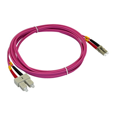JF4LC3 LSZH 3mt LC-SC OM4 MultiModo MM Duplex Jumper Fibra 50/125um 3,0mm