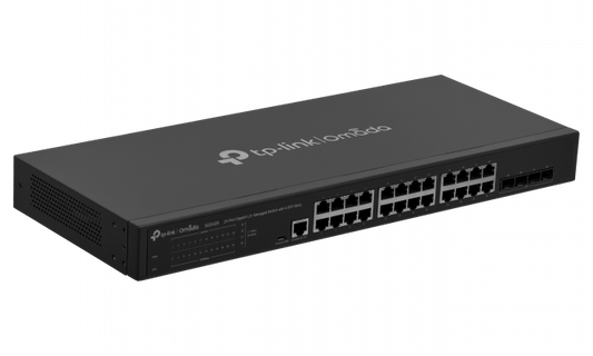 TL-SG3428 TP-LINK 24-Puertos-1000 4-Ranuras-SFP Consola-RS232-RJ45 Switch Gestionable Rack incluye-USB Omada
