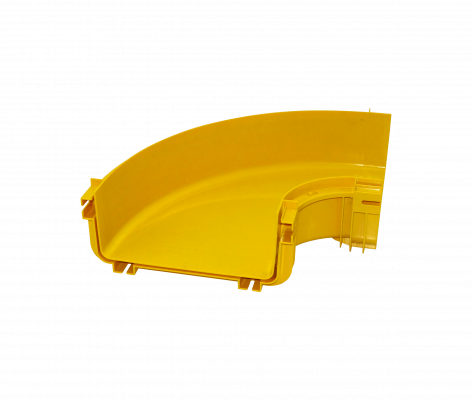 CCA-240-AP Codo Plano de 90º Amarillo PC+ABS LSZH Hembra de 240x100mm para req/CC240