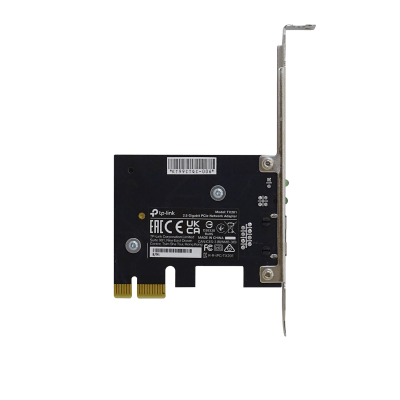 TX201 TP-LINK NIC 1-2500 PCIe-x1 Adaptador de red 2.5gbps Cobre PCIExpress