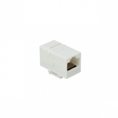 KC6W Blanco CAT6 UTP Copla RJ45-RJ45 Keystone Feedthrough