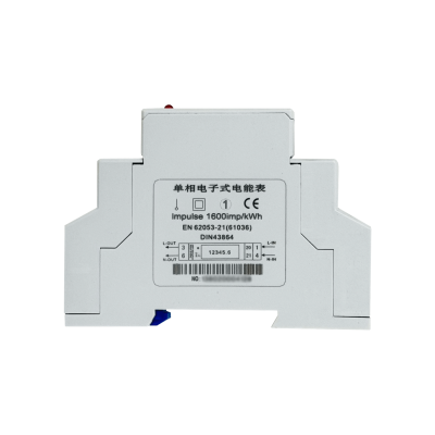 DDS238-1 Contador 2,5-30A Voltio Amperio Vatio Retroiluminado CarrilDIN-18mm 230VAC Remarcable